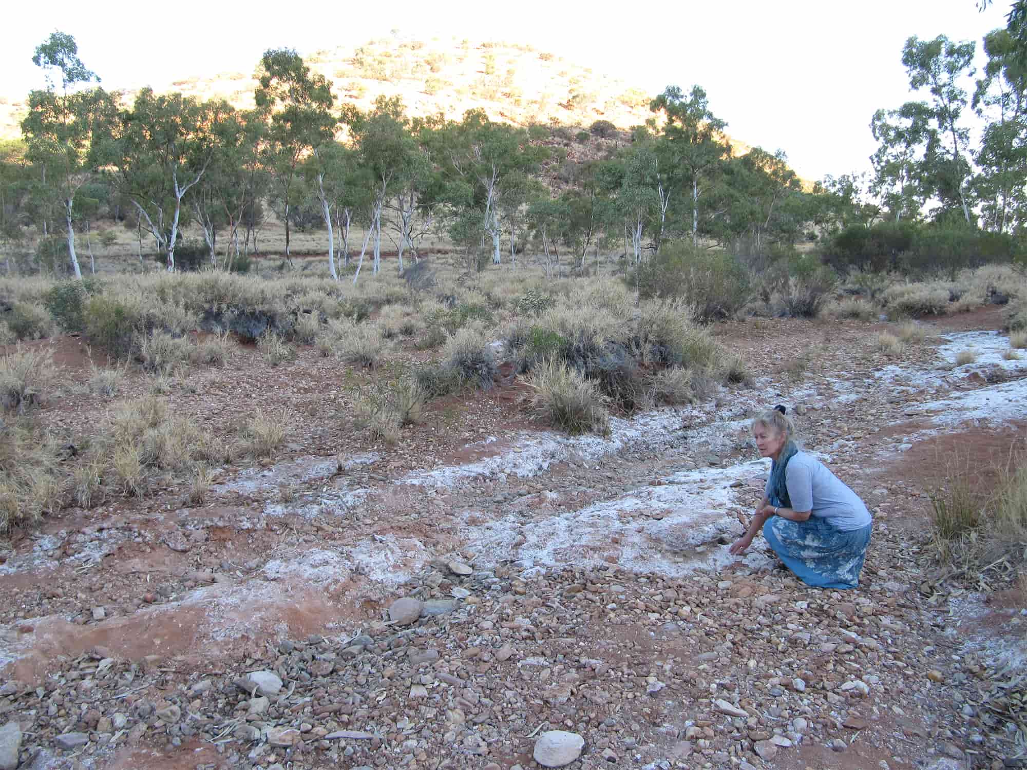 Sujora at the creek bed